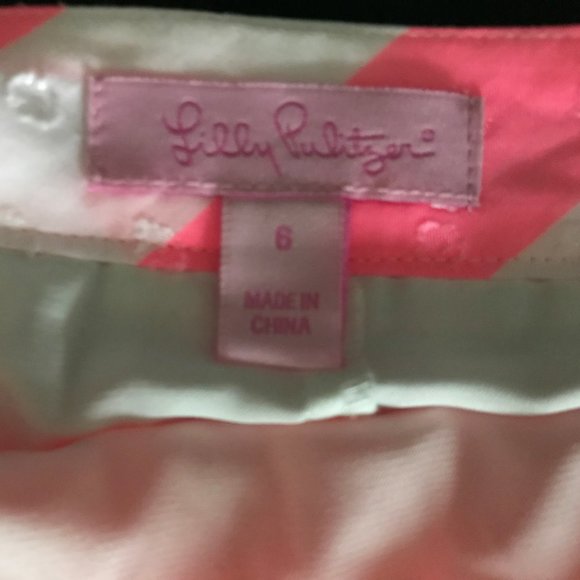 Lilly Pulitzer Pink & White Skirt – Size 6 - Picture 5 of 7